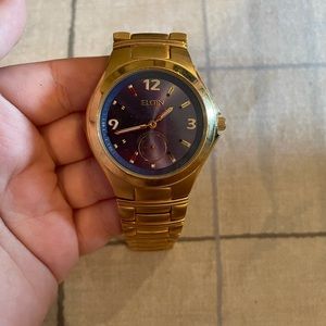 Elgin Men’s Watch Gold & Blue Face